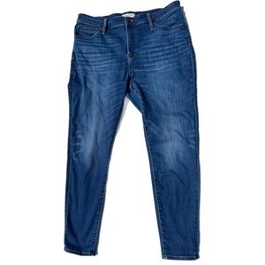 Madewell Dark Wash Curvy High Rise Skinny Jean Size 34
